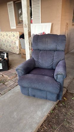 Lazy boy blue recliner