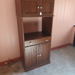 Nice Microwave Cabinet pick Up Only