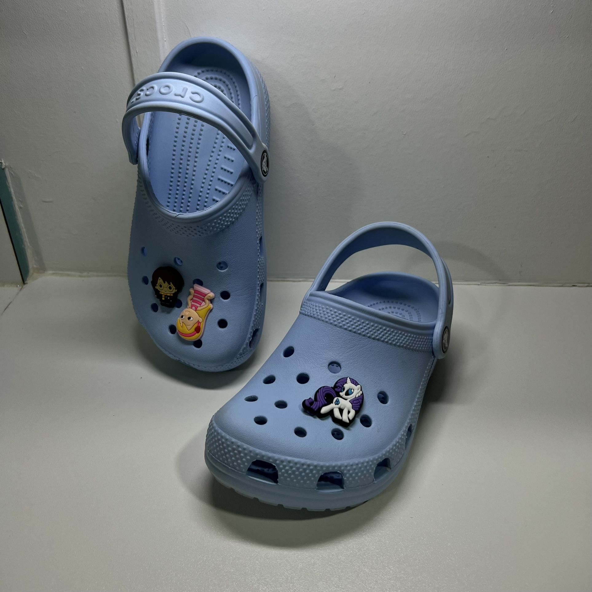 Crocs Iconic Comfort Kids/Children's Blue Sandals Size J1
