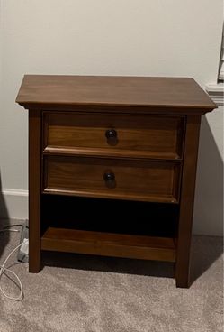 SIMPLIHOME Amherst 26” Nightstand in Rustic Natural Aged Brown