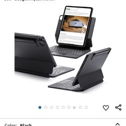 ESR iPad Pro 12.9 Case with Keyboard, Easy-Set Magnetic Stand, Portrait/Raised Modes for iPad iPad Pro 12.9 (2022/2021/2020/2018), Removable Protectiv