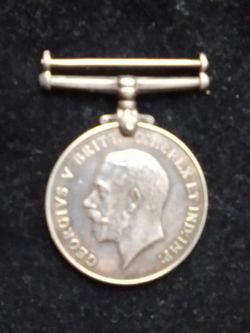 Georgivs V Britt OMN: Rex Et Ind: Imp Sliver WW1 French Medal 1(contact info removed)