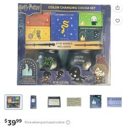 Harry Potter Hot Cocoa Gift Set Color Changing Holiday 8 Colors Mini Marshmallows