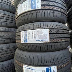 20” Kumho Crugen HP71 Tires - Brand New in Stock - Size 255/50R20