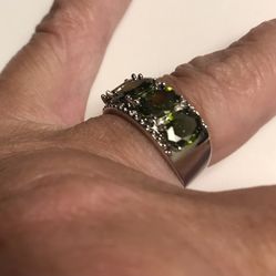 Peridot 925 Sterling Silver Ring