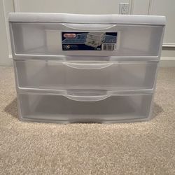 Sterilite 3 Drawers 14 5/8”D x 14 1/2W x 10 5/8H