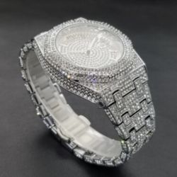 Moissanite VVS Stainless Steel AP Watch