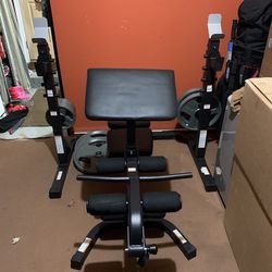 Weight Bench Set(available) /300 LB Weights(sold)