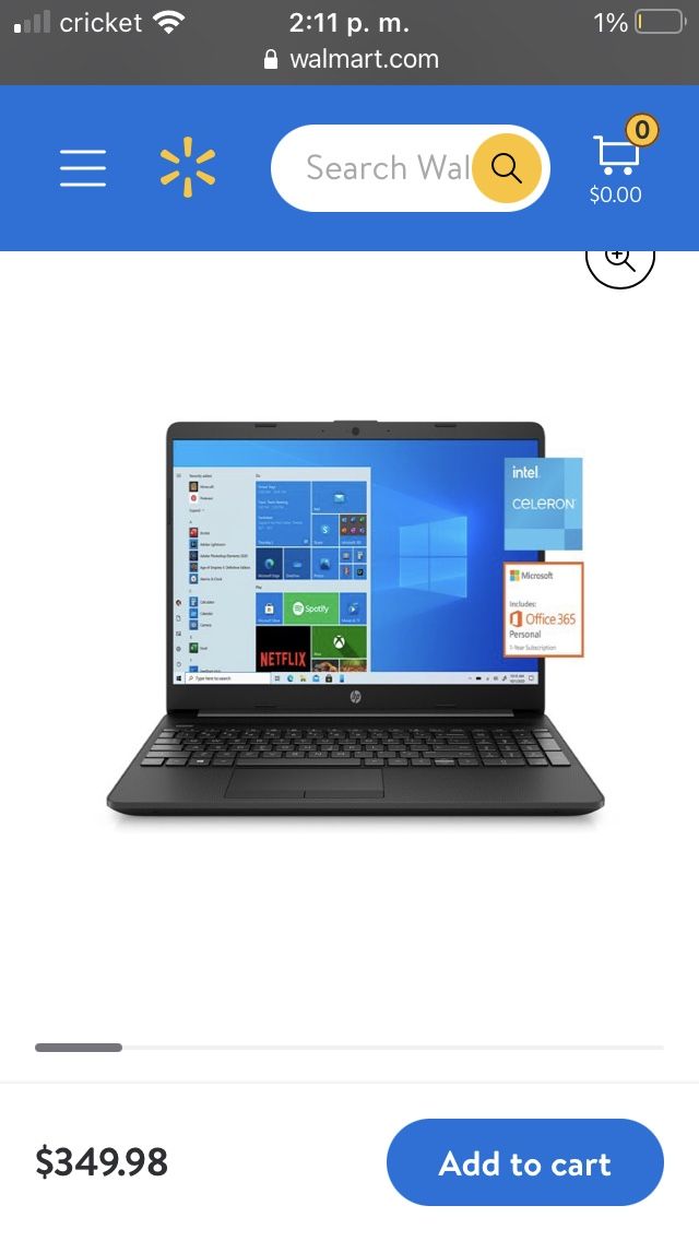 Brand New Hp Laptop 15.6” Jet Black