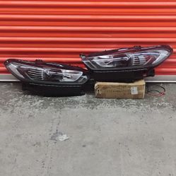 FOR 2013-2016 FORD FUSION FACTORY STYLE PROJECTOR HEADLIGHT HEAD LAMPS BLACK/CLEAR