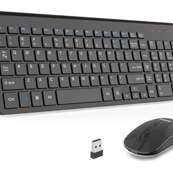 LeadsaiL Wireless Keyboard and Mouse Combo