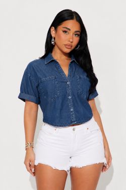 Denim blouse (small)