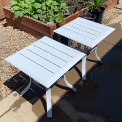 Patio Side Tables White