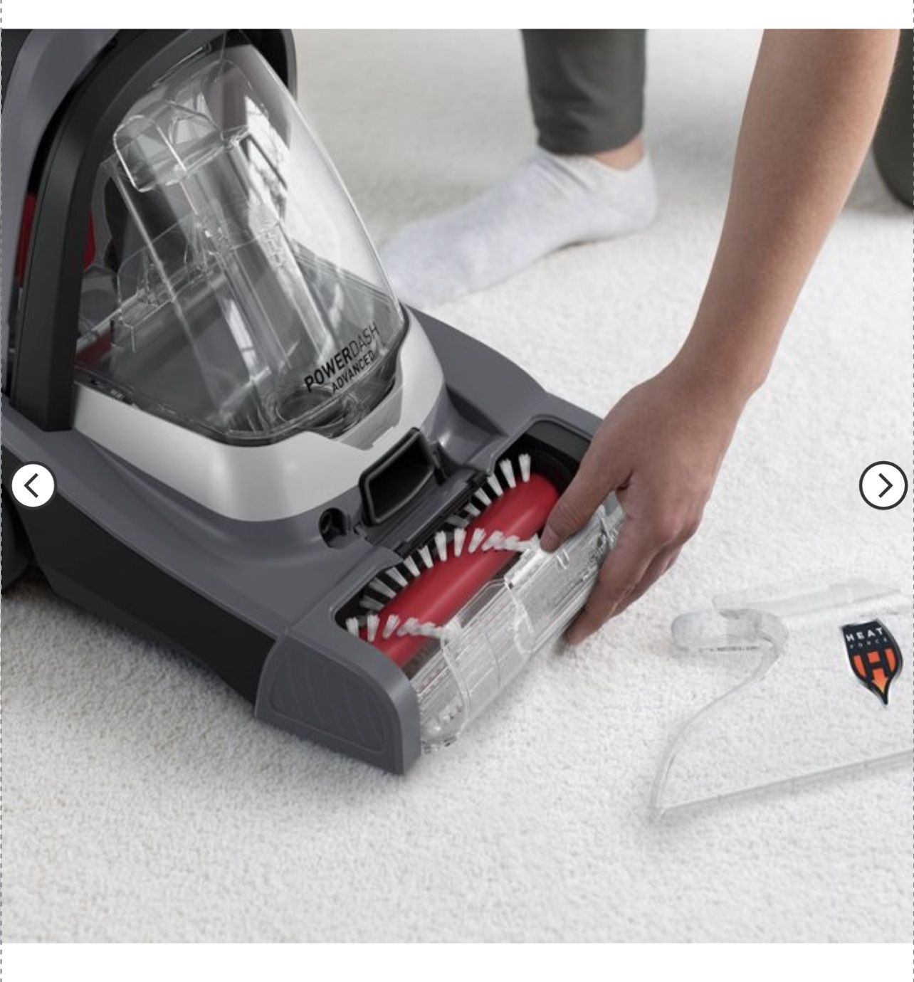 Hoover PowerDash Advanced Compact Carpet Cleaner Machine with Above Floor Cleaning - FH55000