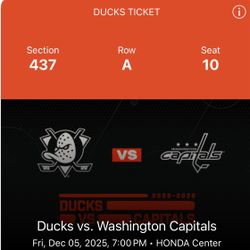 Ducks Vs Capitals