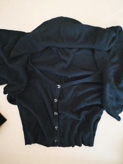 Cardigan made in Italy black like new shirt
