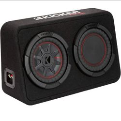 KICKER 48TCWRT82 CompRT 8" subwoofer in Thin Profile Enclosure, 2ohm