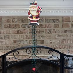 Hanging Santa decoration with jingle bell