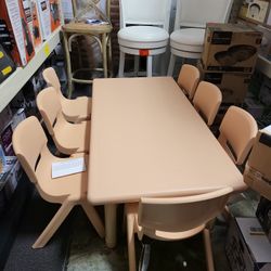 Natural Kids' Table and Chair Set