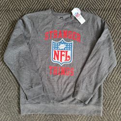 New Men’s Stranger Things NFL Sweatshirt Large