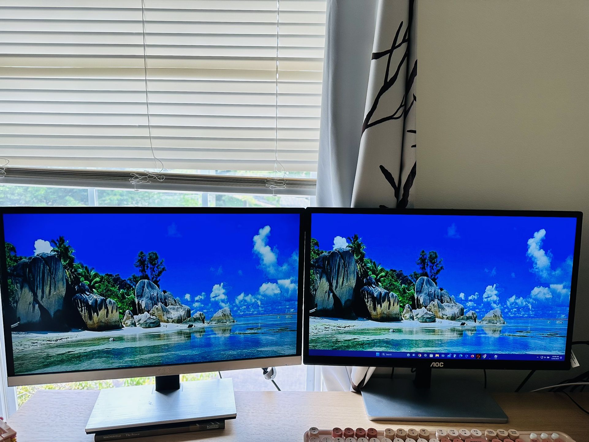 Two AOC Monitors