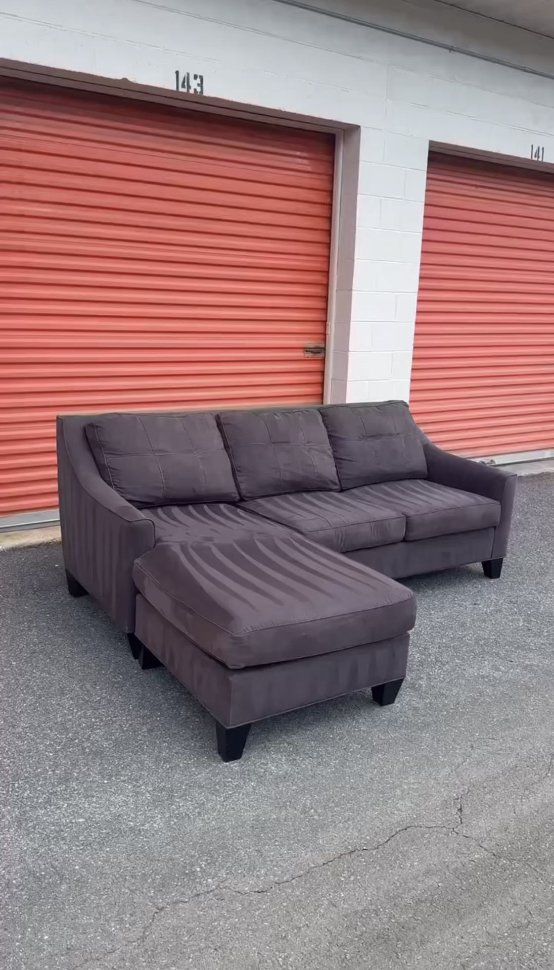 Beautiful Deep Brown Cindy Crawford Sectional FREE DELIVERY