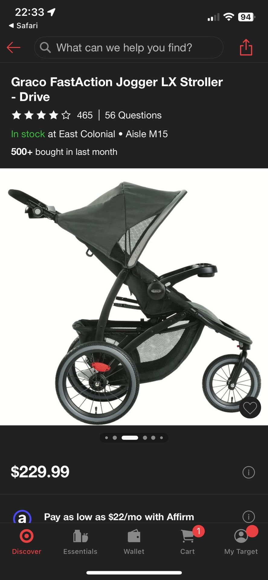 Graco Jogger Stroller XL