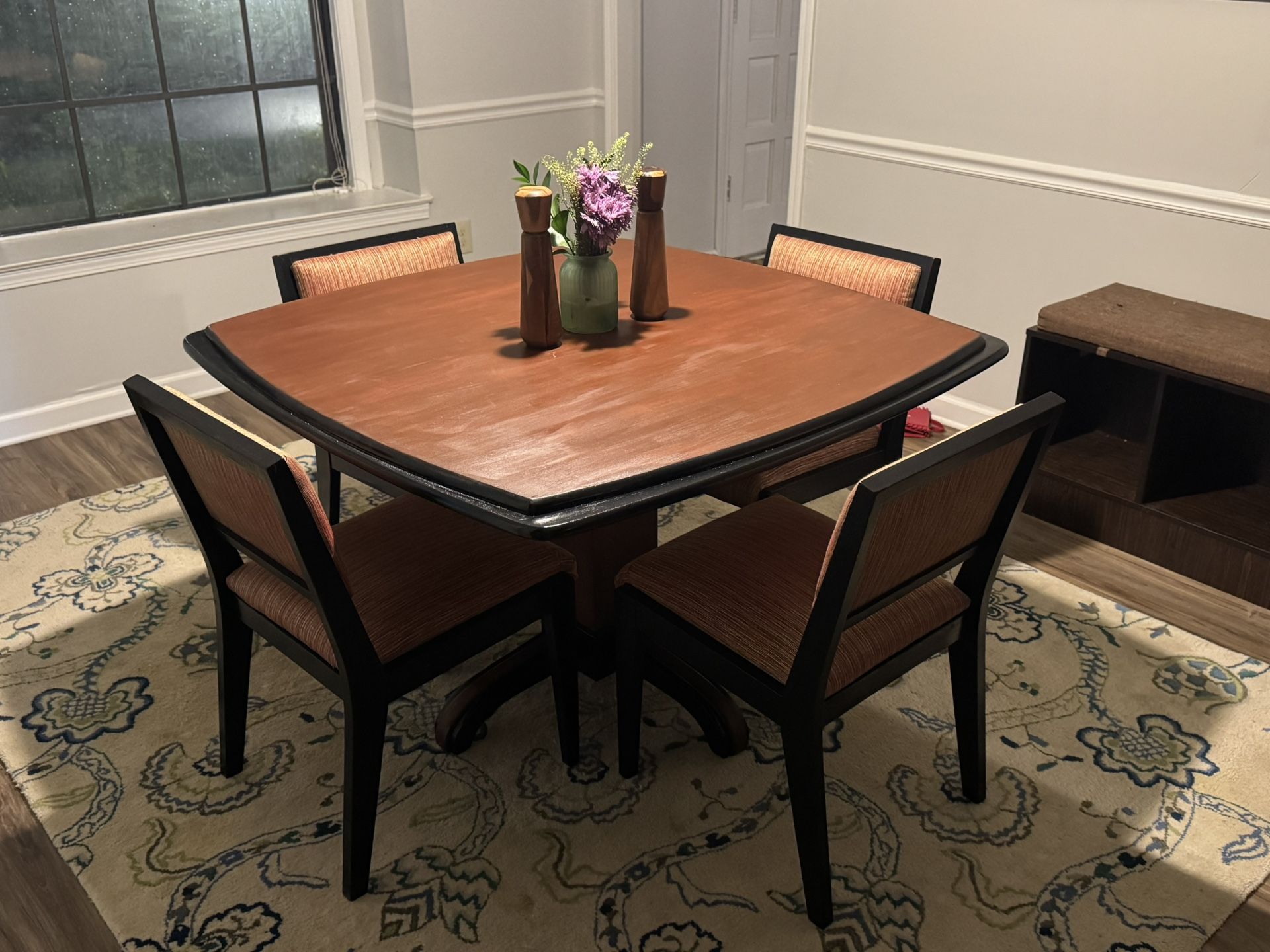 Dining room table and chairs