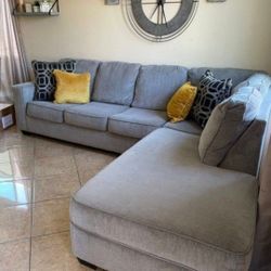 Beautiful Light Grey Sectional Couch From Ashley Furniture 