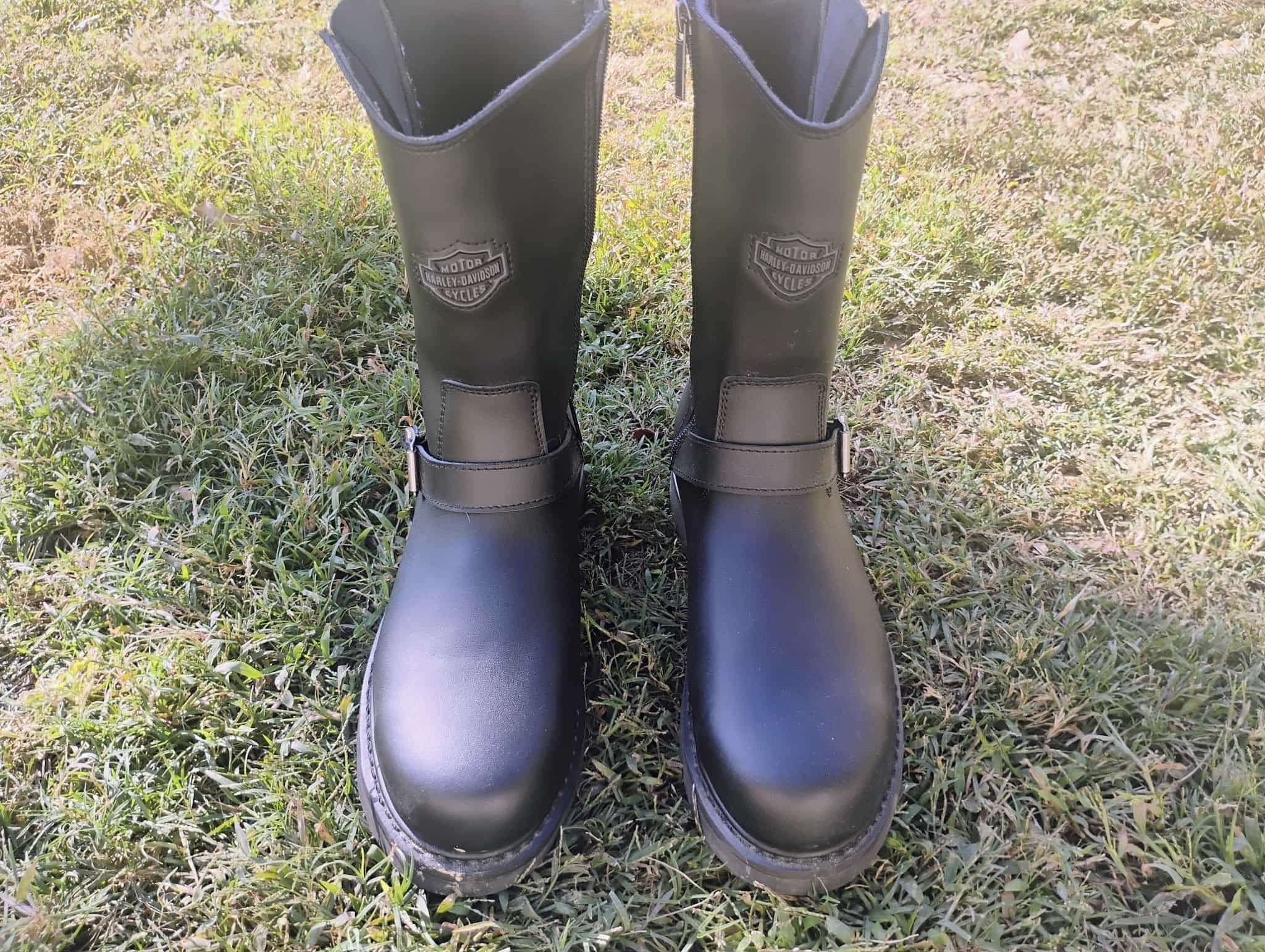 Harley-Davidson Jason Steel Toe Black Leather Engineer Work Boots — Men’s Size 9M (Model D93120)