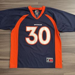 Vintage Logo Athletic NFL Denver Broncos Terrell Davis #30 Jersey Size L
