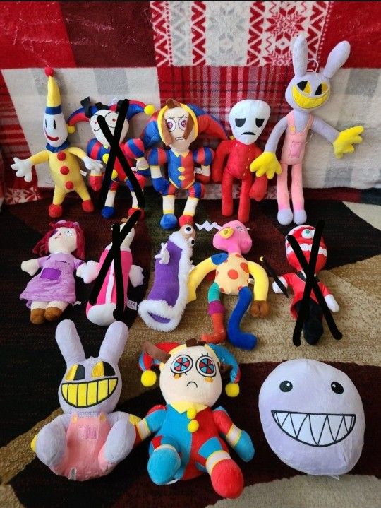 The Amazing Digital Circus Plush Toys Ponmi Gangle Jax Ragatha Amazing Digital Circus Toys