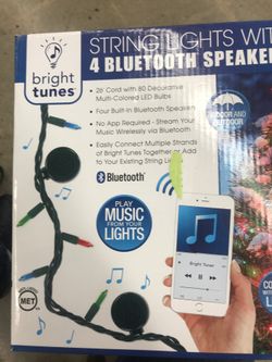 String Lights with 4 BLUETOOTH SPEAKERS