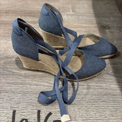 Espadrille Wedge Sandals Lace Up Heels Woman’s Shoes