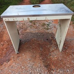 Stainless Steel Top Standing Table 