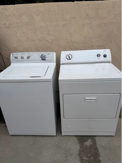 Washer and dryer top load. Whirlpool