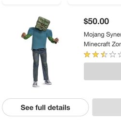 Minecraft Kids Zombie Costume