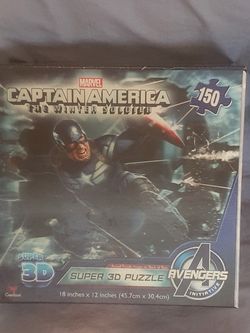 NIB Captain America 150 PC 3-D Super Puzzle