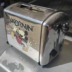 Disney Mickey Mouse “Mornin” stainless steel toaster