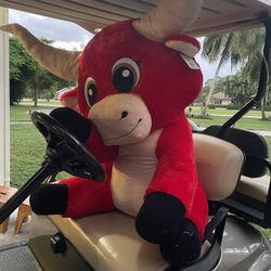 Brand New 37" Red Color Rib Eye Bull . Huge and so cute.