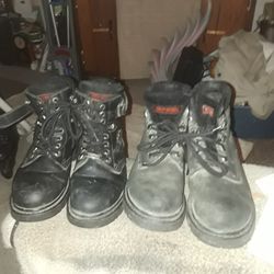 Two Pair Harley Davidson Boots