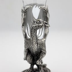 Royal Selangor Vintage Hand Finished Lord of the Rings SMAUG Pewter Shot Glass