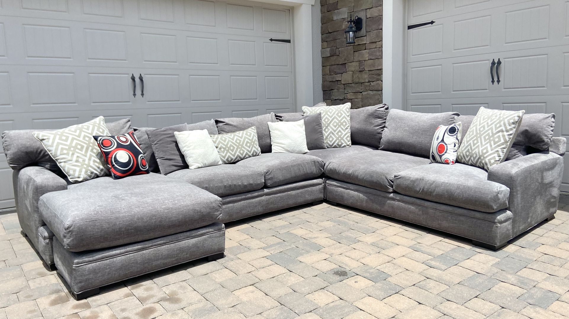 Gray Said Shape Sectional 