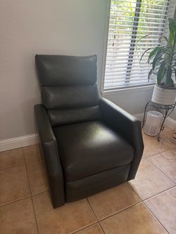 Charcoal nursery manual swivel chair