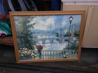 Framed Paris picture