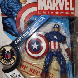 2008 Marvel Legends Universe Series 1 Captain America  4"