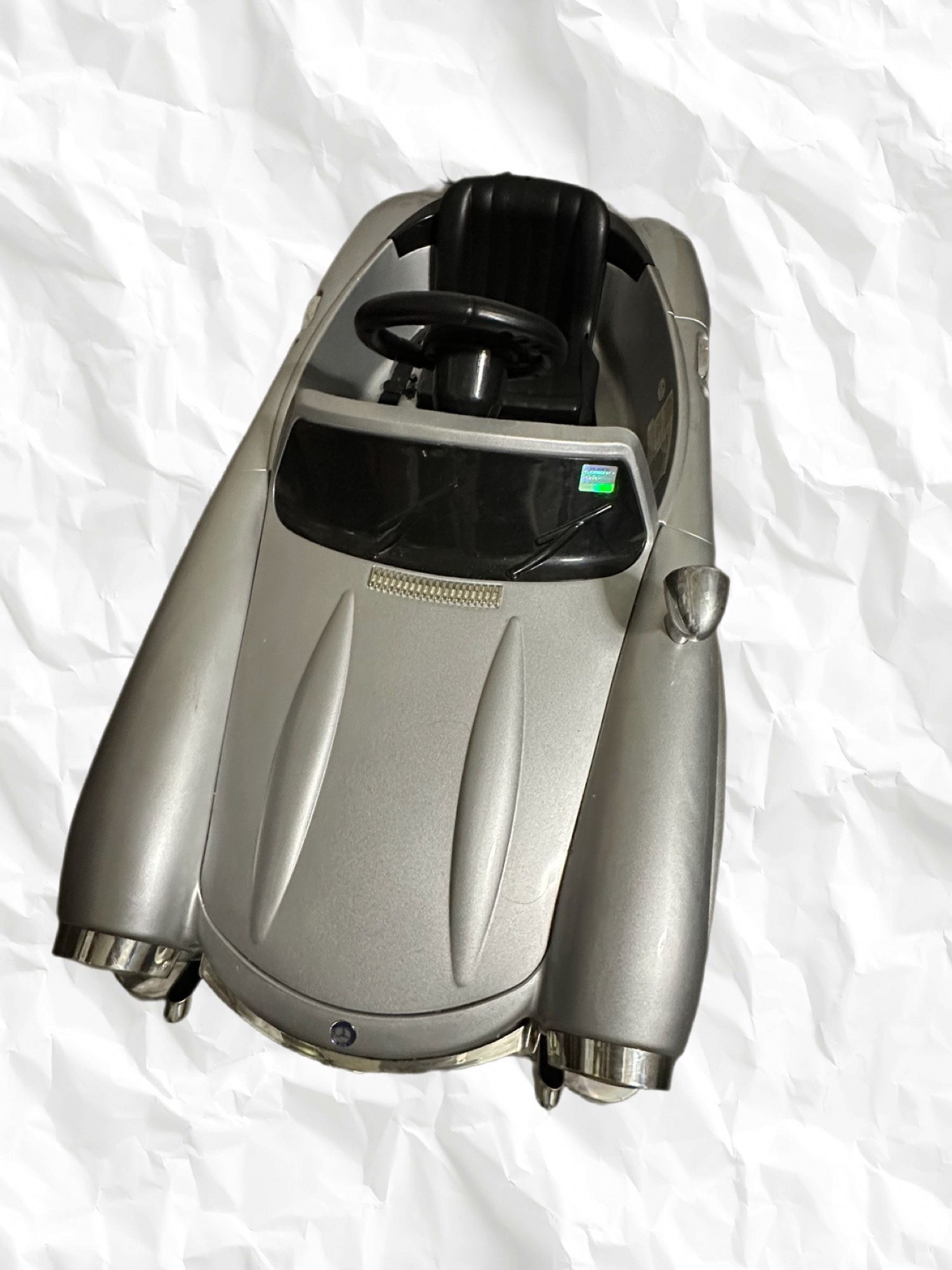 Mercedes-Benz 300SL Kids Electric Ride-On Car – Silver Classic! 