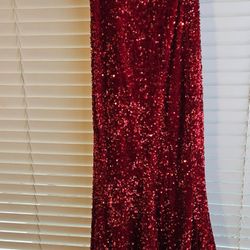 Strapless Red Sequence Portia And Scarlett Formal Dress