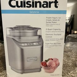 Cuisinart Gelateria Ice Cream Maker – 2 Quart (Model ICE-70P1) – Lightly Used, In Box