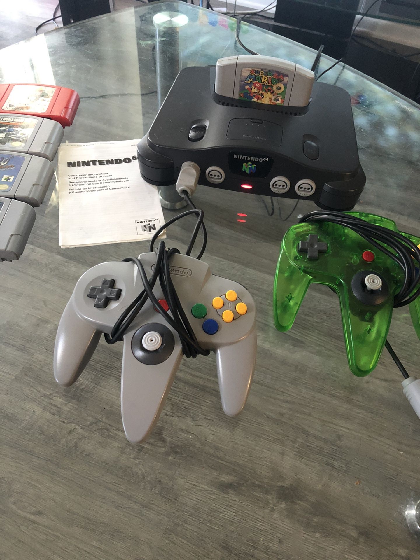 Nintendo 64 N64 Controllers and Super Mario 64